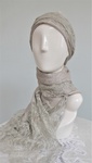 Silk Wool Stole with Lace