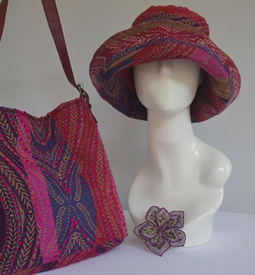 Merino Wool Embroidered Large Brim