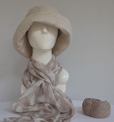 Linen Hat Beige Light