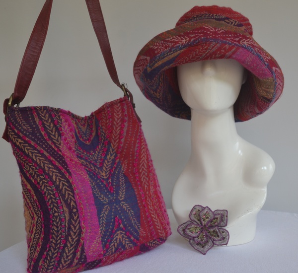 Merino Wool Embroidered Large Brim